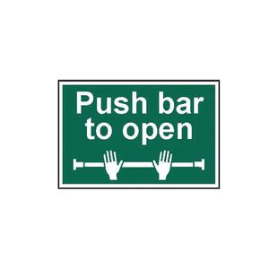 Spectrum Saf Sign Push Bar To Open