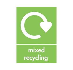 A5 Sign Mixed Recycling Pack Of 5