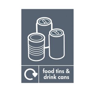 A5 Sign Food Tins And Drink Cans Pk5