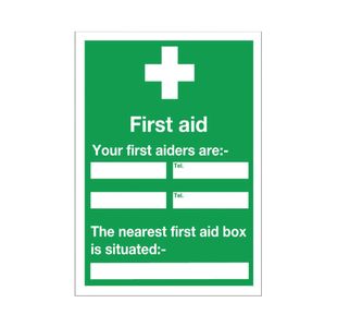 Sign First Aid And Your 600X450Mm