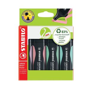 Stabilo Green Boss Hler Ast Pstl Pk4