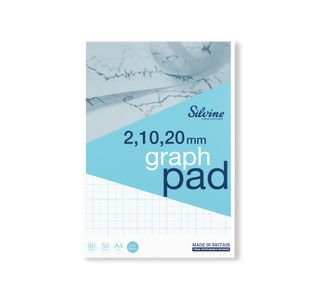 Silvine Graph Pad 2/10/20 50Shts A4