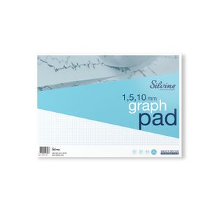 Silvine Graph Pad 1/5/10 50Shts A3