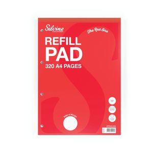 Silvine Refill Pad 320P R/M A4 Pk3