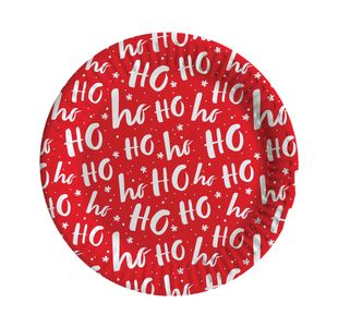 Contemp Xmas Party Ppr Plate X6 Pk12
