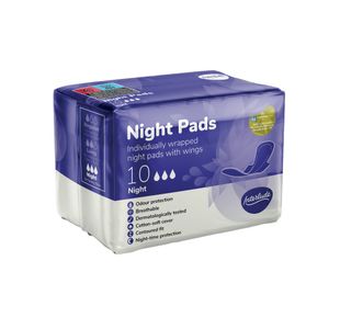 Ultra Night Sanitary X10 Pads Pk12