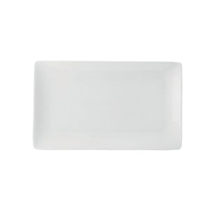 Pure White Rect Plate 28X16Cm Pk6