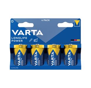 Varta Longlife Power D Battery Pk4