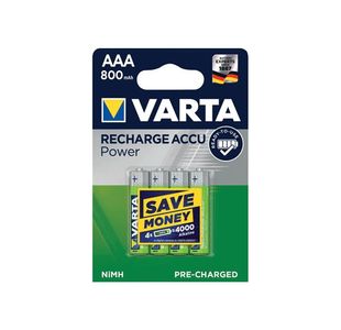 Varta Nimh Rchb Aaa Batteries Pk4