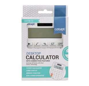 Concept Blue 12 Digit Desktop Calculator