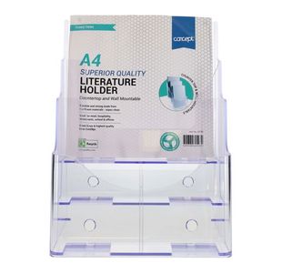 Concept A4 Literature Holder - Three Tie