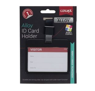 Concept Alloy Id Card Holder Clear Clip