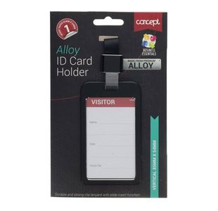 Concept Alloy Id Card Holder Clear Clip