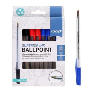 Concept Pkt.10 Ballpoint Pens - Asst