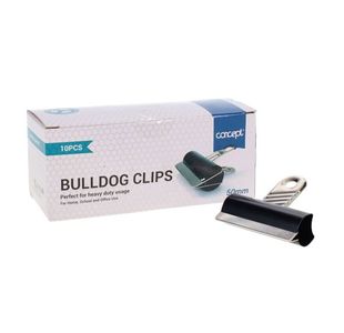 Concept Pkt10 Bulldog Clips 50Mm