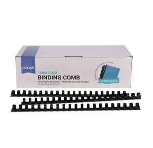 Concept Box 50 16Mm A4 Black Binding Com