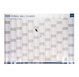 Concept A1 2026 Wall Planner With Dry Wi