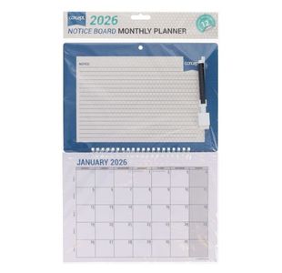 Concept 2026 Notice Board Monthly Planne