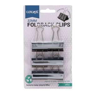 Concept Pkt.6 32Mm Foldback Clips
