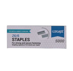 Concept 26/6 Staples Box Of 5000
