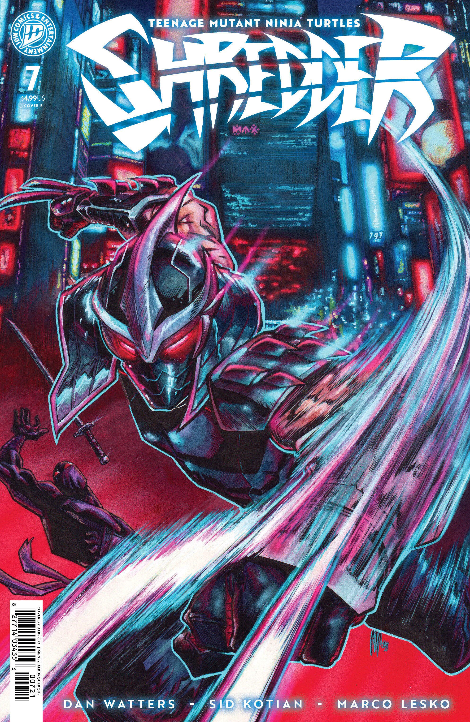 Teenage Mutant Ninja Turtles: Shredder #7 Cover B : Details