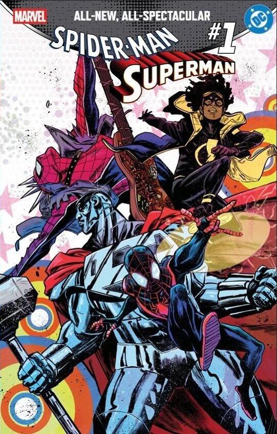 Marvel/Dc: Spider-Man/Superman #1 Sanford Greene - Felix Comic Art